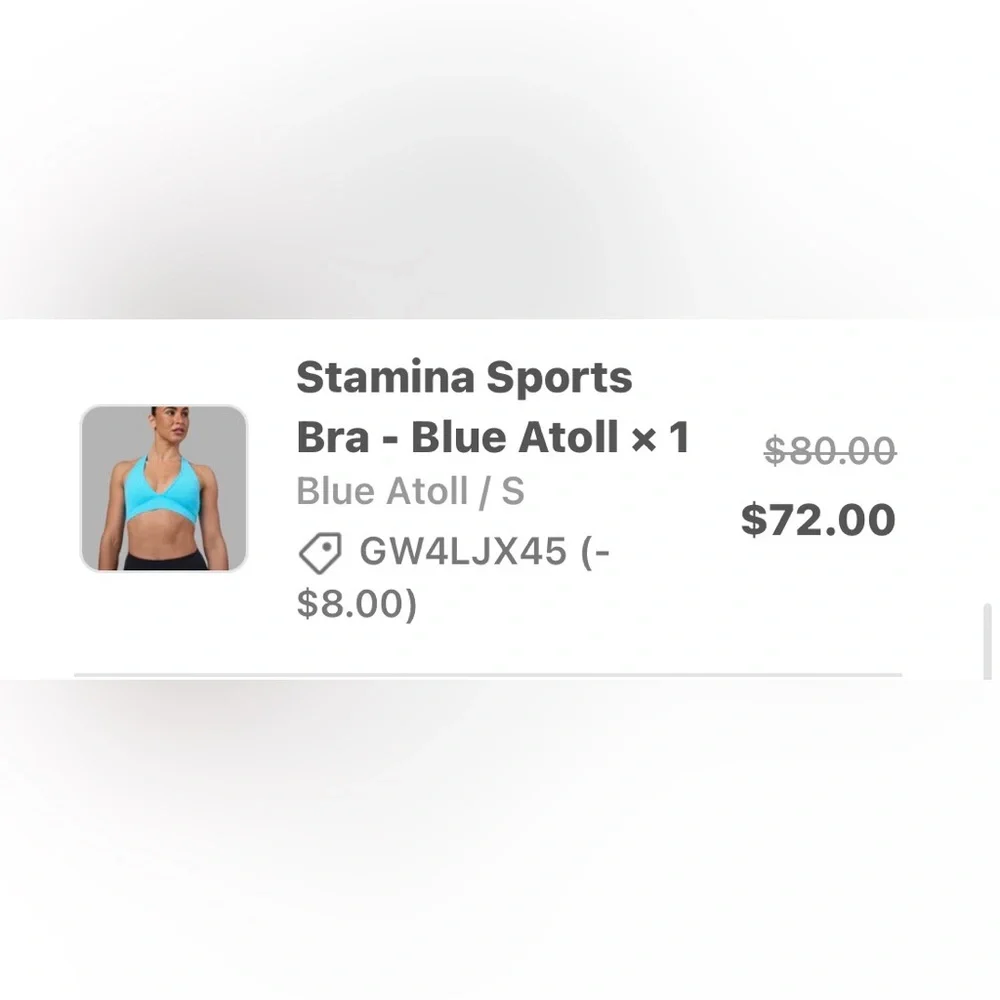 LSKD Blue Atoll Stamina Bra - Picture 2 of 2
